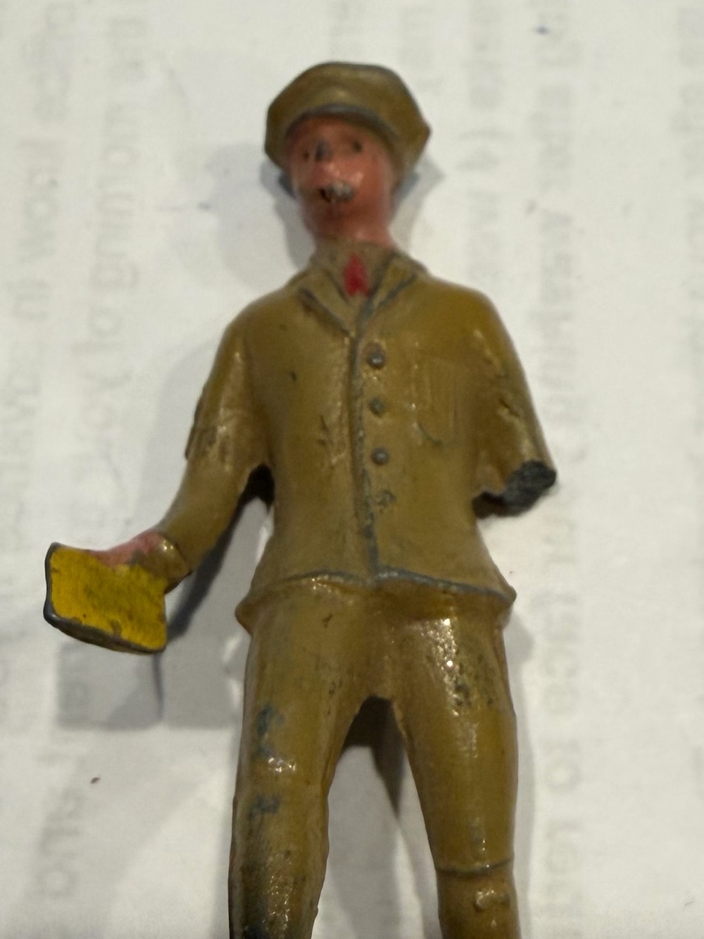 Vintage Barclay Manoil Lead Toy Figure Railway Railroad Worker – As Is